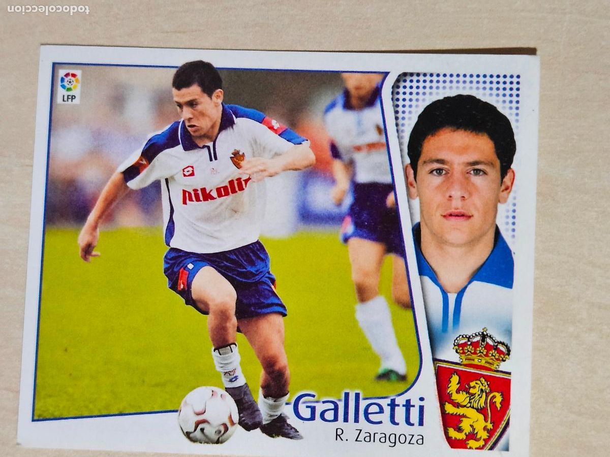 Cromos de F&uacute;tbol: CROMO GALLETTI - ESTE 2004 05 - 04 05 - CROMO SIN PEGAR - REAL ZARAGOZA