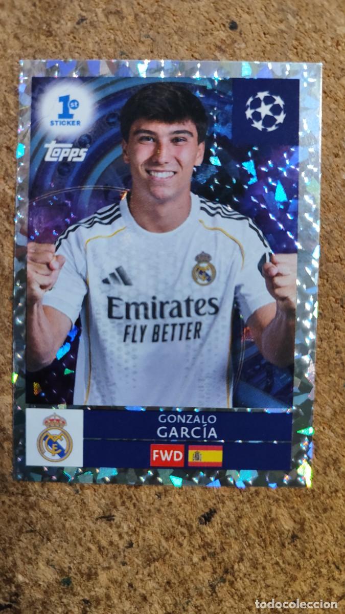Cromos de f&uacute;tbol: UEFA CHAMPIONS LEAGUE 2025/26 STICKER 1er STICKER GONZALO REAL MADRID # 296 TOPPS