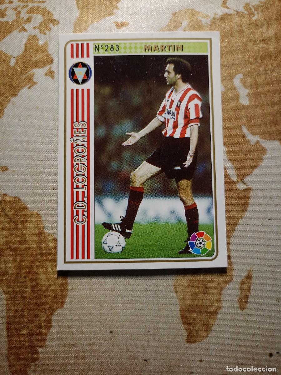 Figurine di Calcio: Logro&ntilde;es 283 MART&Iacute;N Mundicromo Las fichas de la liga 1994-95