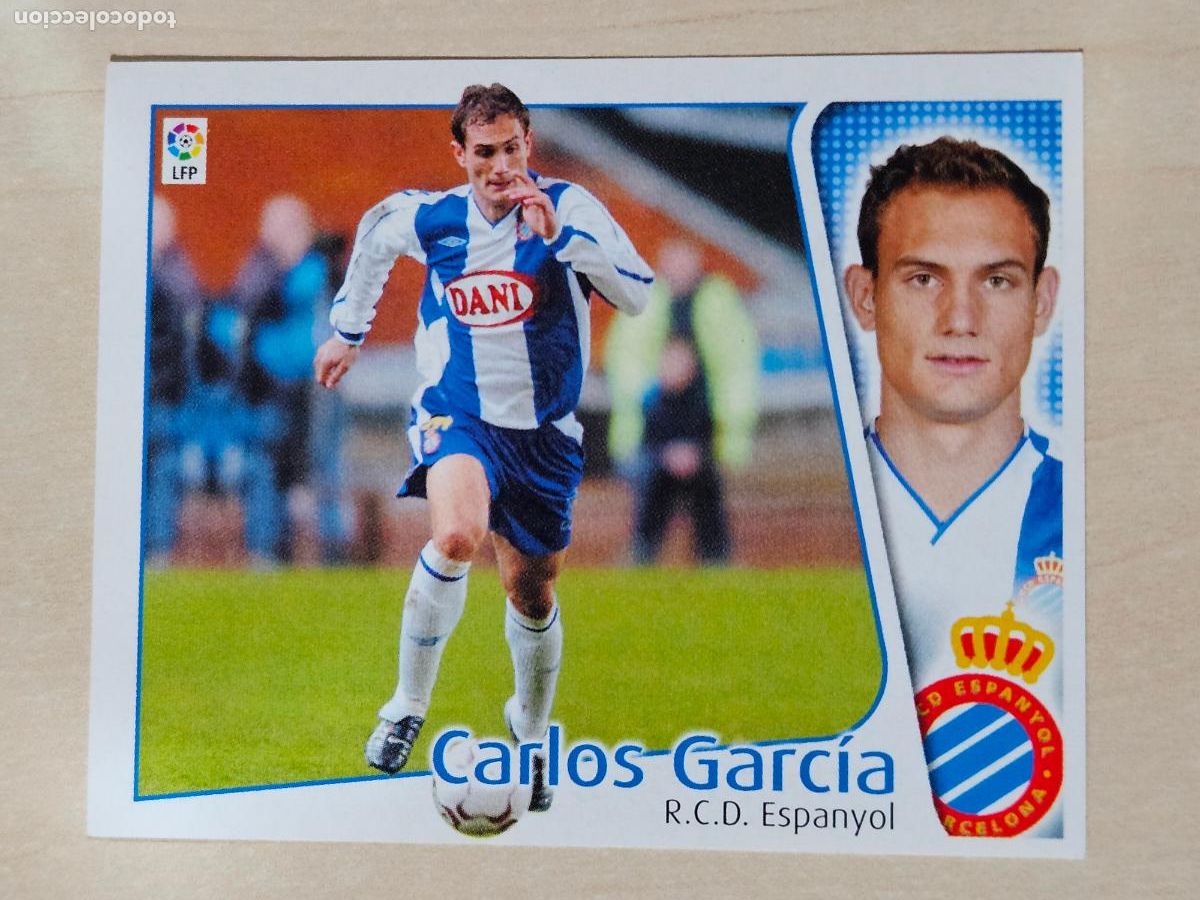 Fu&szlig;ball-Sticker: EDICIONES ESTE 04 05 BAJA CARLOS GARCIA - ESPANYOL - CROMO SIN PEGAR