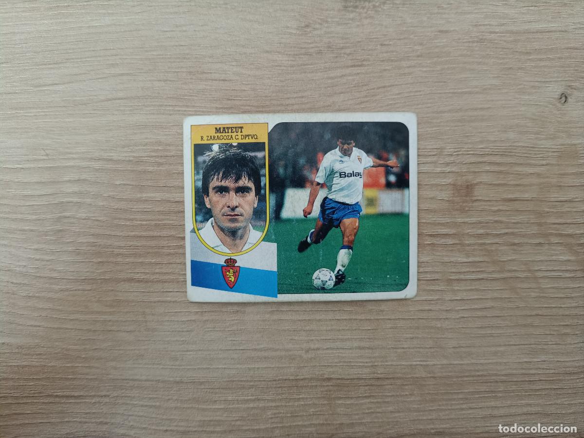 Cromos de f&uacute;tbol: CROMO DE F&Uacute;TBOL LIGA ESTE MATEUT ZARAGOZA SIN PEGAR NUNCA PEGADO 91 92 1991 1992