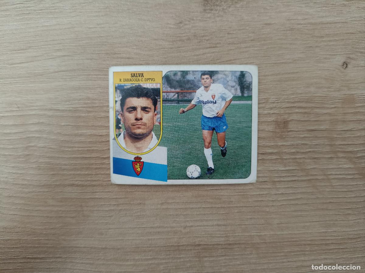 Figurine di Calcio: CROMO DE F&Uacute;TBOL LIGA ESTE SALVA ZARAGOZA SIN PEGAR NUNCA PEGADO 91 92 1991 1992