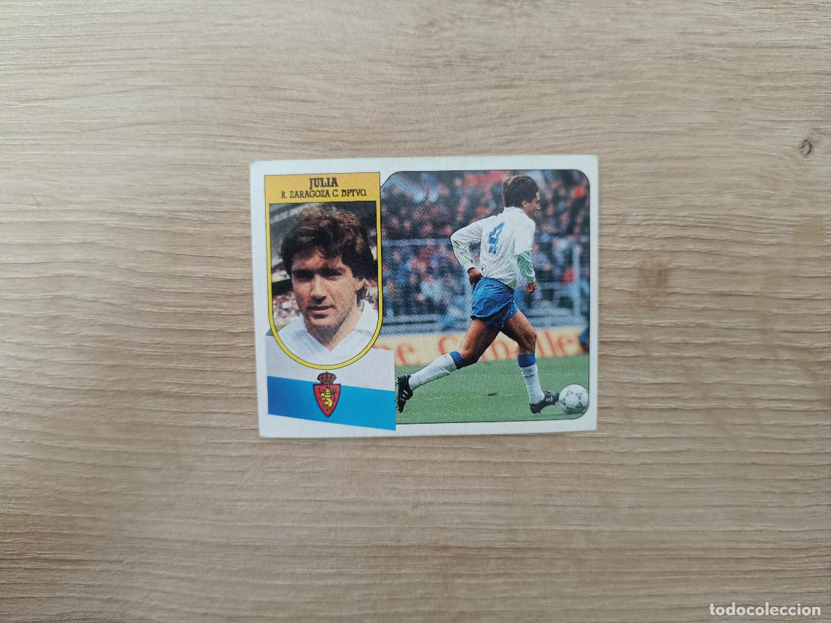 Figurine di Calcio: CROMO DE F&Uacute;TBOL LIGA ESTE JULIA ZARAGOZA SIN PEGAR NUNCA PEGADO 91 92 1991 1992