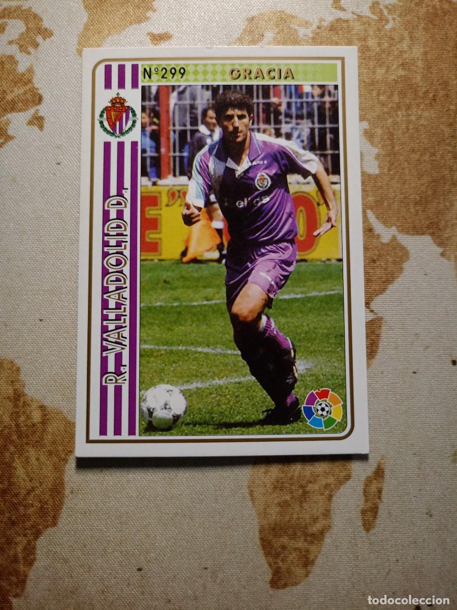 Cromos de f&uacute;tbol: VALLADOLID 299 GRACIA Mundicromo Las fichas de la liga 1994-95