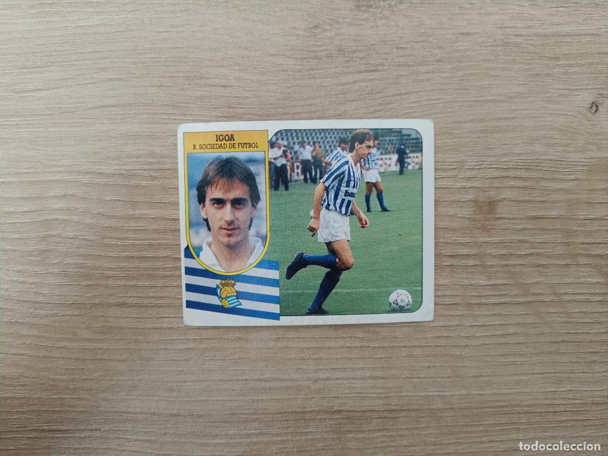 Cromos de F&uacute;tbol: CROMO DE F&Uacute;TBOL LIGA ESTE IGOA REAL SOCIEDAD SIN PEGAR NUNCA PEGADO 91 92 1991 1992