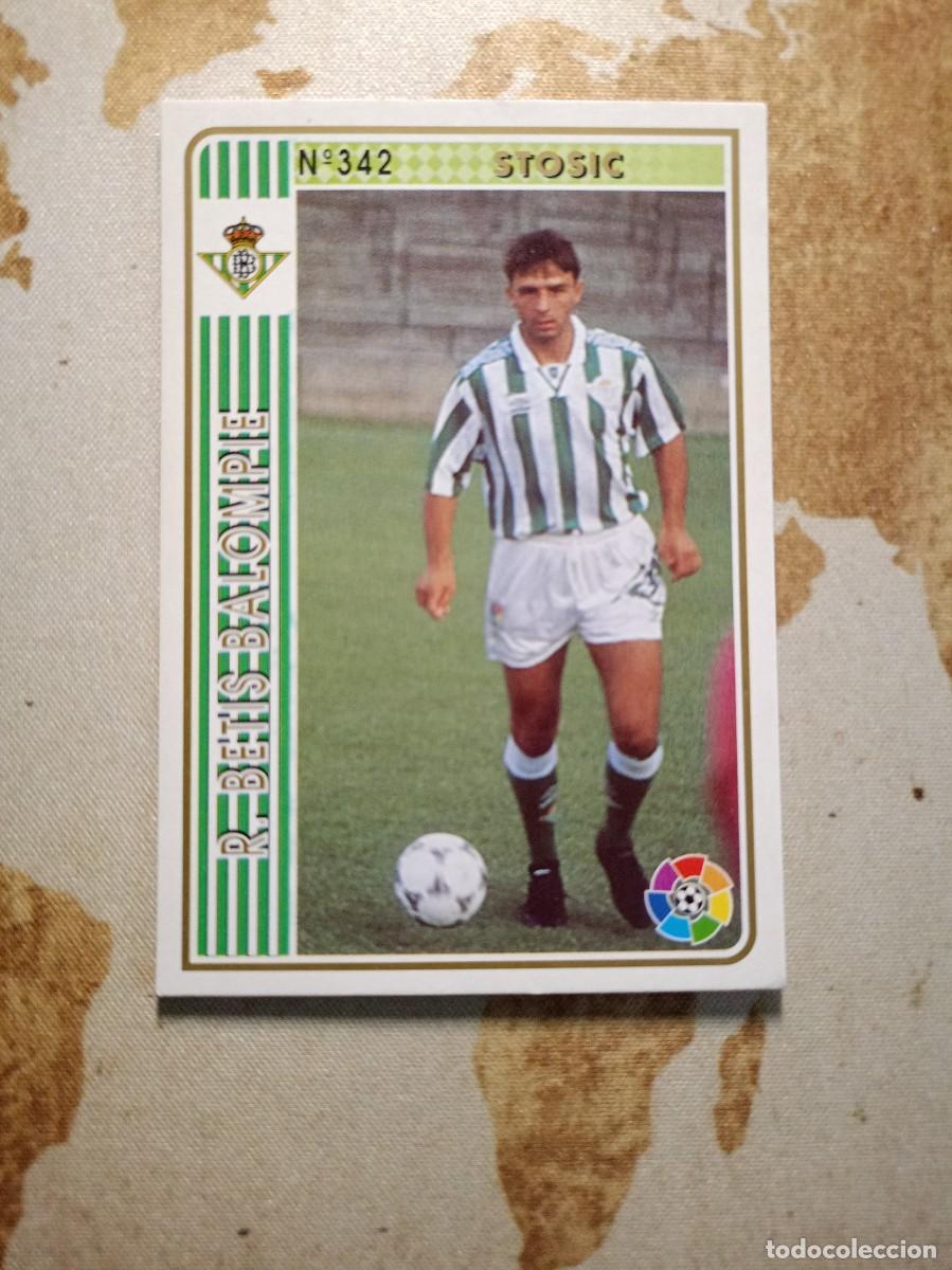 Figurine di Calcio: Bevis 342 STOSIC Mundicromo Las fichas de la liga 1994-95