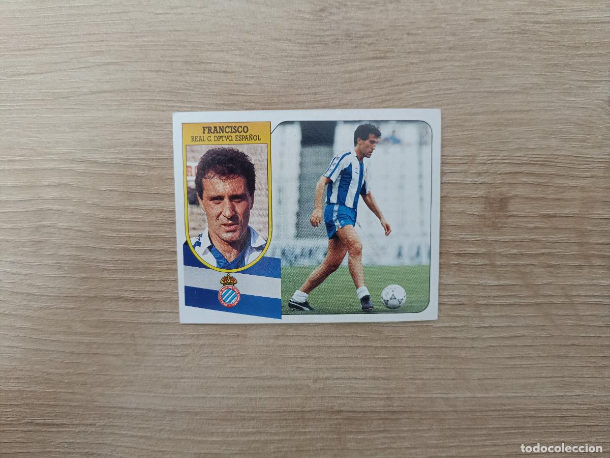 Cromos de Futebol: CROMO DE F&Uacute;TBOL LIGA ESTE FRANCISCO ESPA&Ntilde;OL SIN PEGAR NUNCA PEGADO 91 92 1991 1992