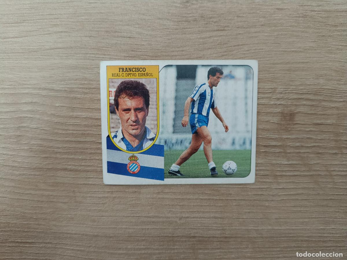 Figurine di Calcio: CROMO DE F&Uacute;TBOL LIGA ESTE FRANCISCO ESPA&Ntilde;OL SIN PEGAR NUNCA PEGADO 91 92 1991 1992