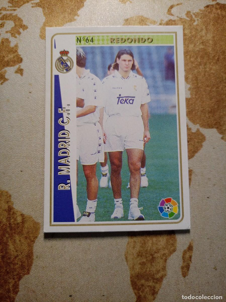 Football Stickers: Real Madrid 64 REDONDO Mundicromo Las fichas de la liga 1994-95