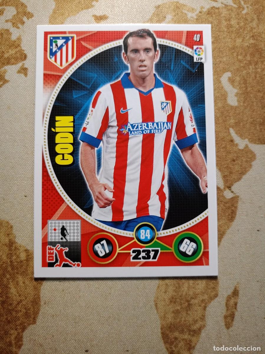 Fu&szlig;ball-Sticker: Atl&eacute;tico de Madrid 40 GODIN Adrenalyn 2014-15
