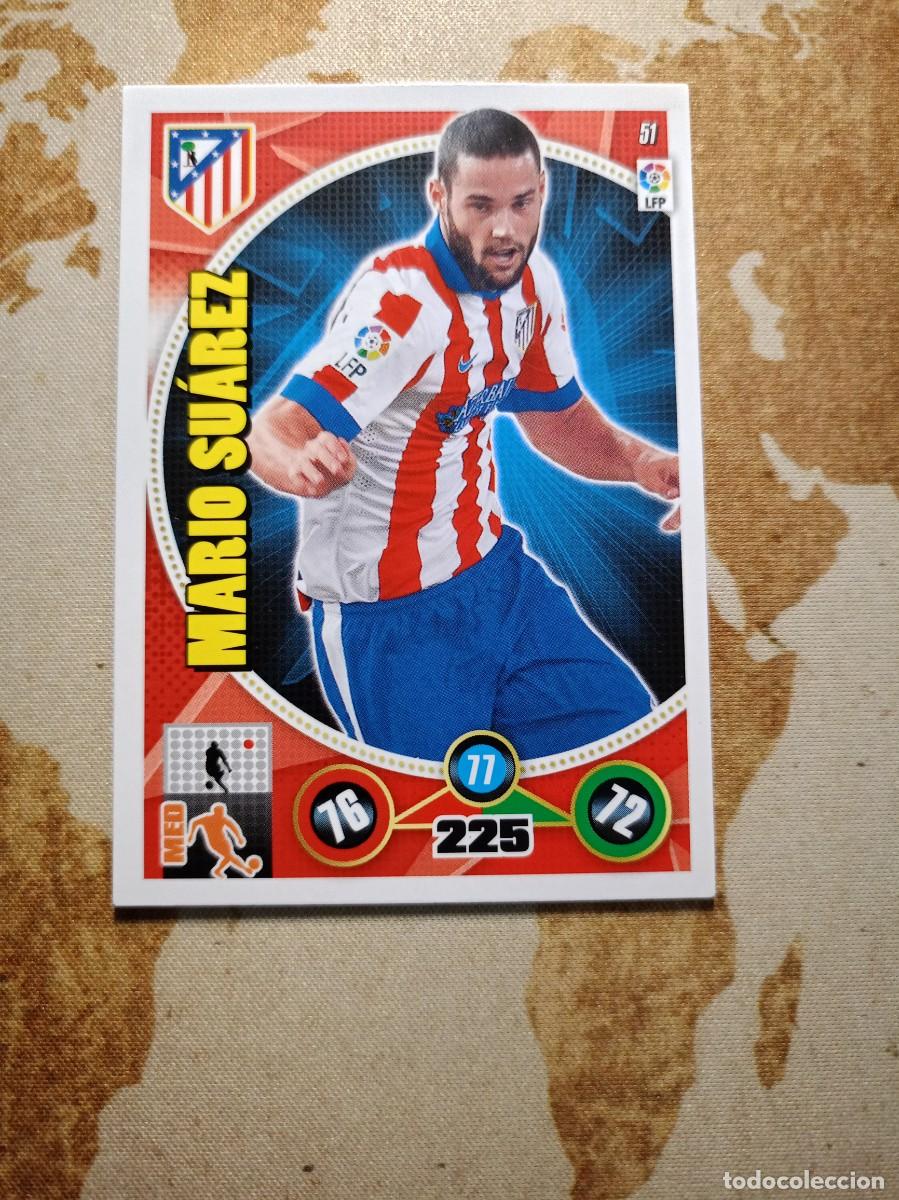 Cromos de f&uacute;tbol: Atl&eacute;tico de Madrid 51 MARIO SU&Aacute;REZ Adrenalyn 2014-15