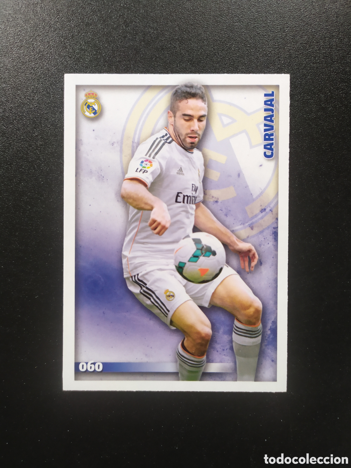 Figurine di Calcio: Mundicromo fichas Liga 2014 2015 14 15 Carvajal n&deg; 60 Real Madrid