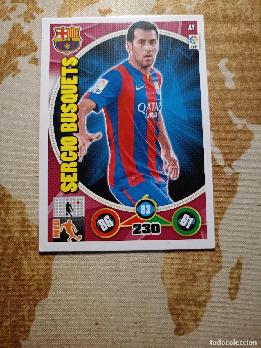 Fu&szlig;ball-Sticker: Barcelona 60 SERGIO BUSQUETS Adrenalyn 2014-15