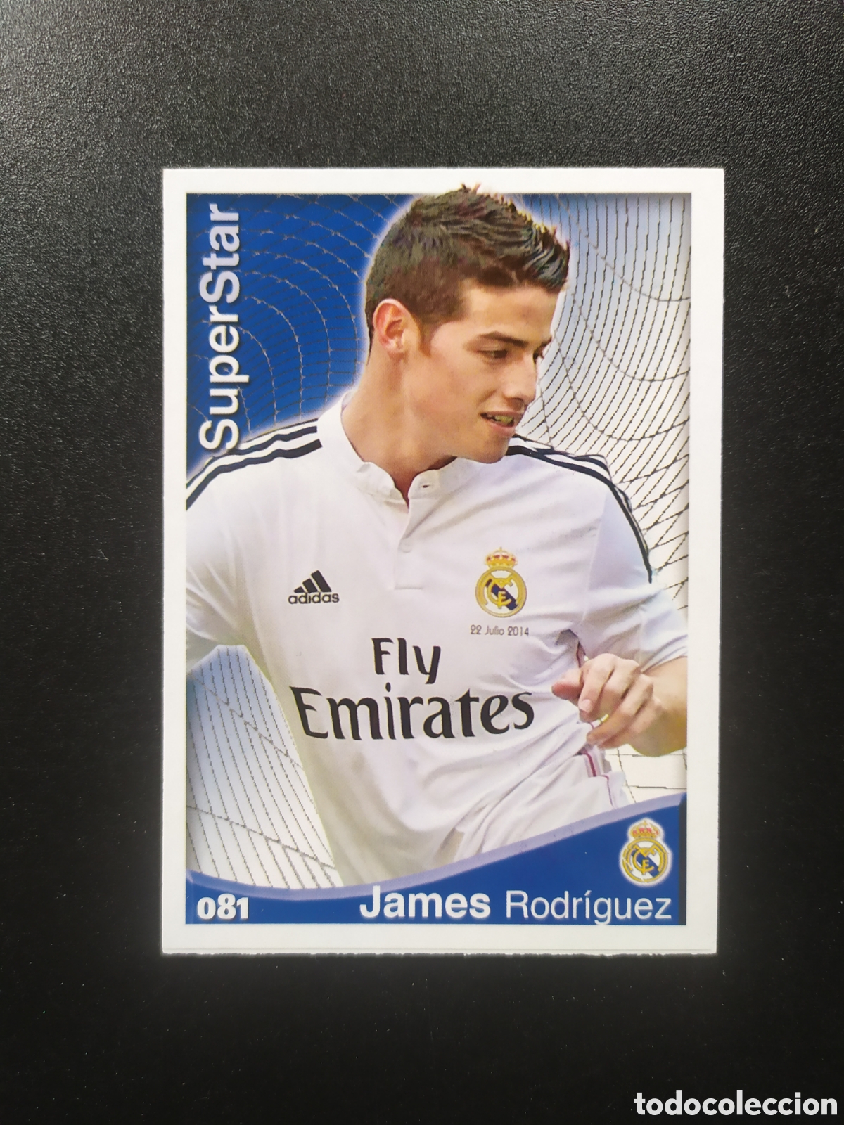 Football Stickers: Mundicromo fichas Liga 2014 2015 14 15 James Rodr&iacute;guez superstar mate n&deg; 81 Real Madrid