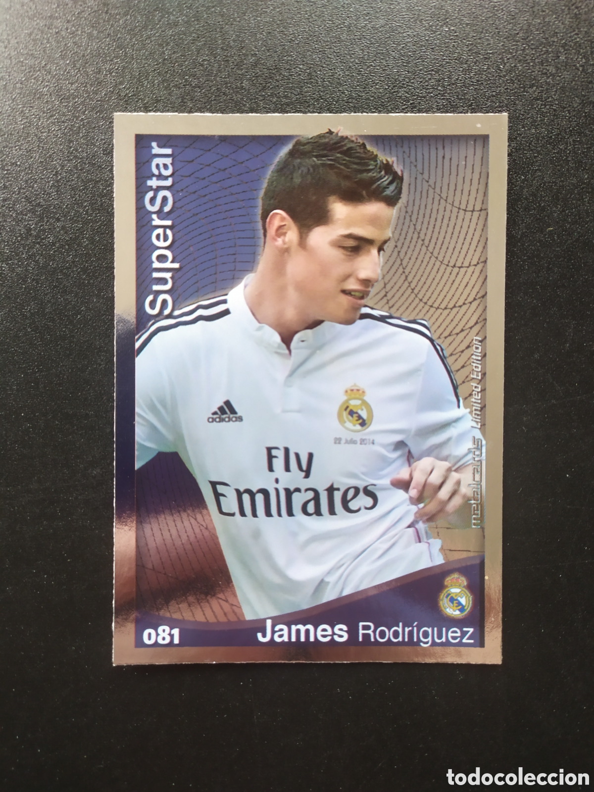 Cromos de f&uacute;tbol: Mundicromo fichas Liga 2014 2015 14 15 James superstar metalcards limited edition Real Madrid