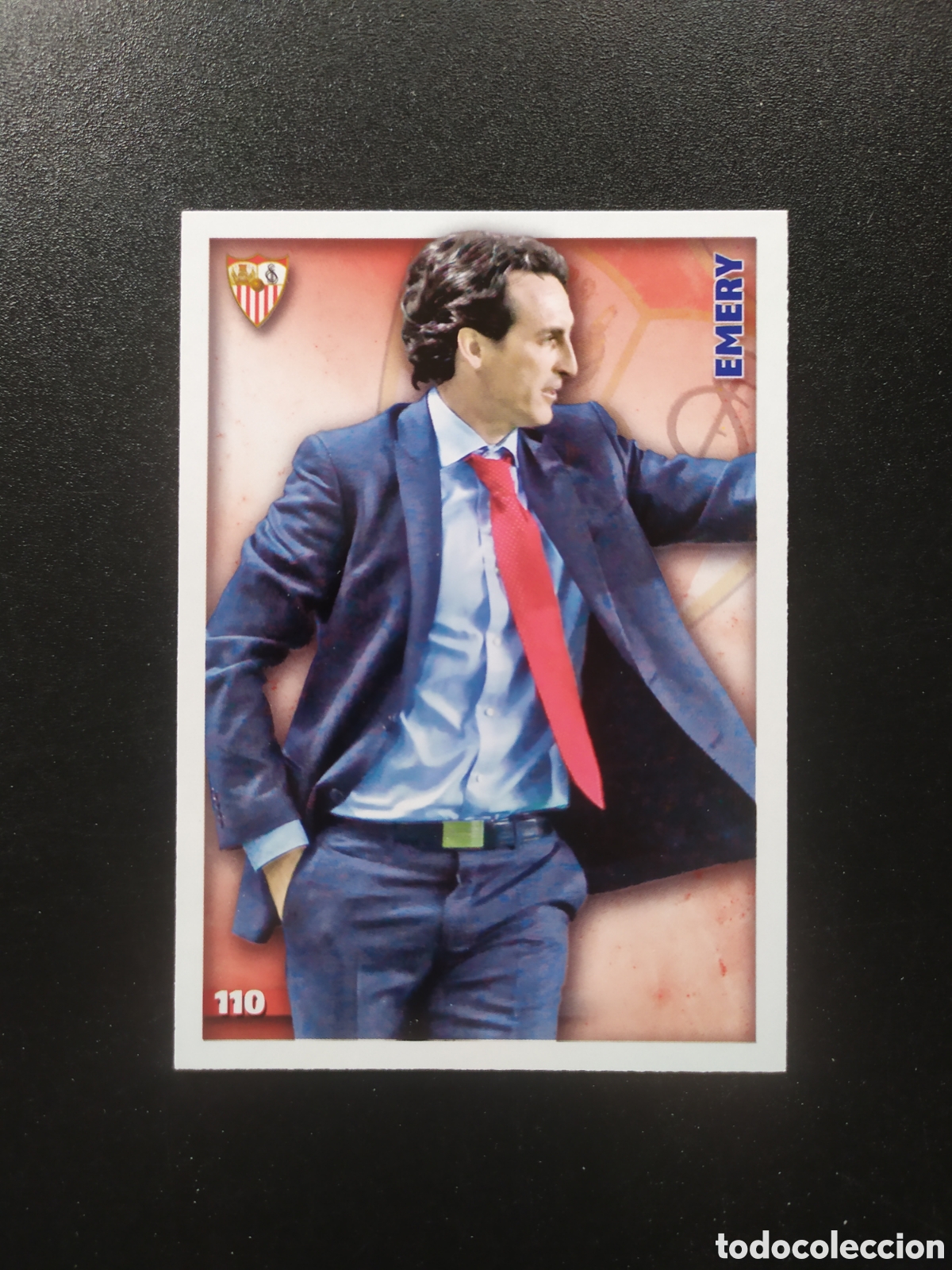 Fu&szlig;ball-Sticker: Mundicromo fichas Liga 2014 2015 14 15 Unai Emery n&deg; 110 Sevilla