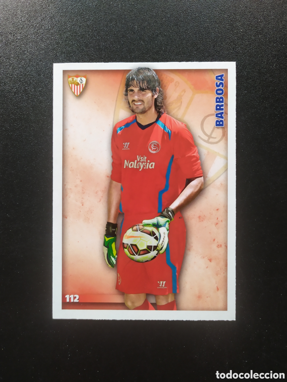 Football Stickers: Mundicromo fichas Liga 2014 2015 14 15 Barbosa n&deg; 112 Sevilla