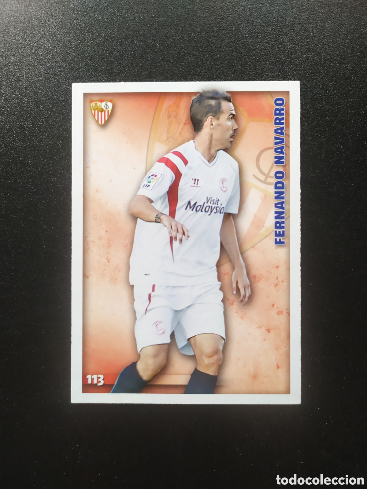 Cromos de Futebol: Mundicromo fichas Liga 2014 2015 14 15 Fernando Navarro n&deg; 113 Sevilla
