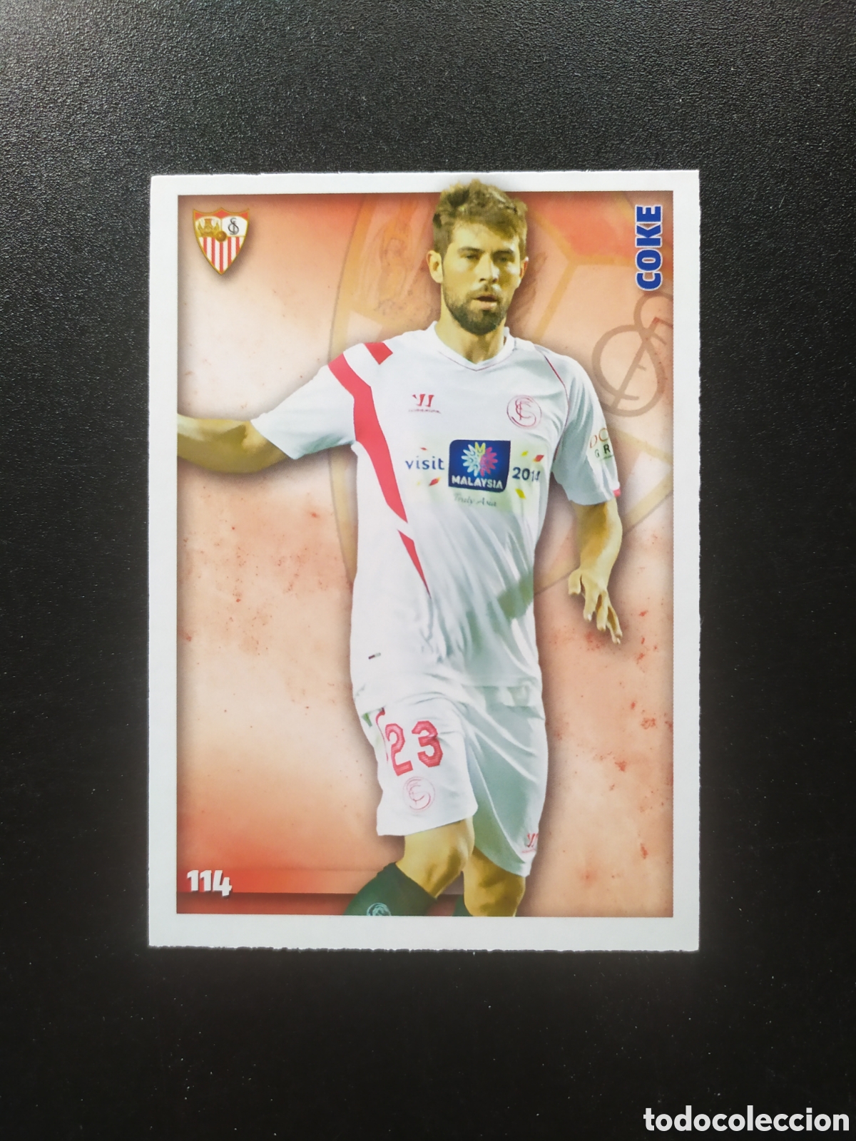 Cromos de f&uacute;tbol: Mundicromo fichas Liga 2014 2015 14 15 Coke n&deg; 114 Sevilla