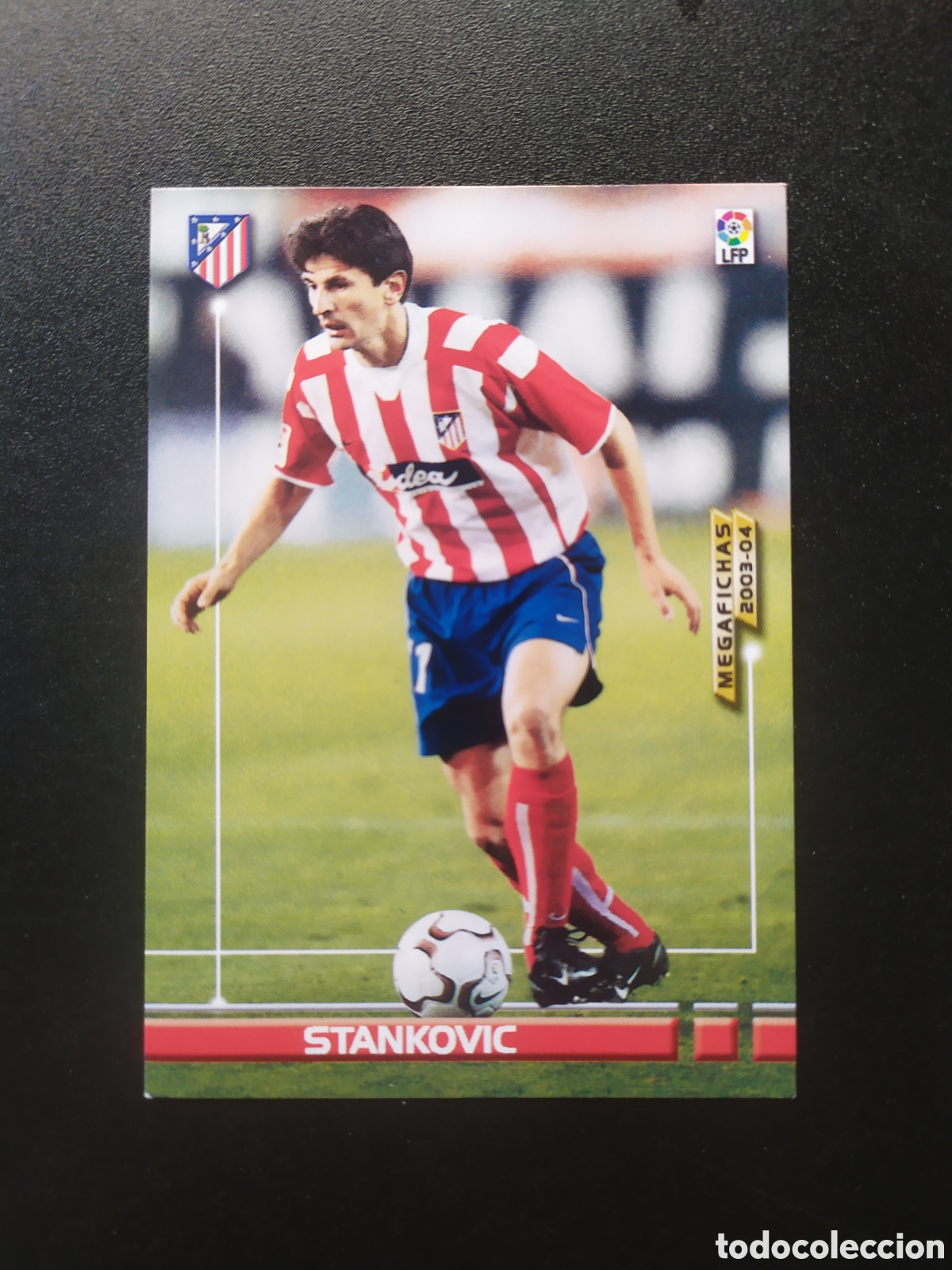 Cromos de F&uacute;tbol: Megafichas 2003 2004 03 04 panini Stankovic corregido n&deg; 49 Atl&eacute;tico Madrid megacracks