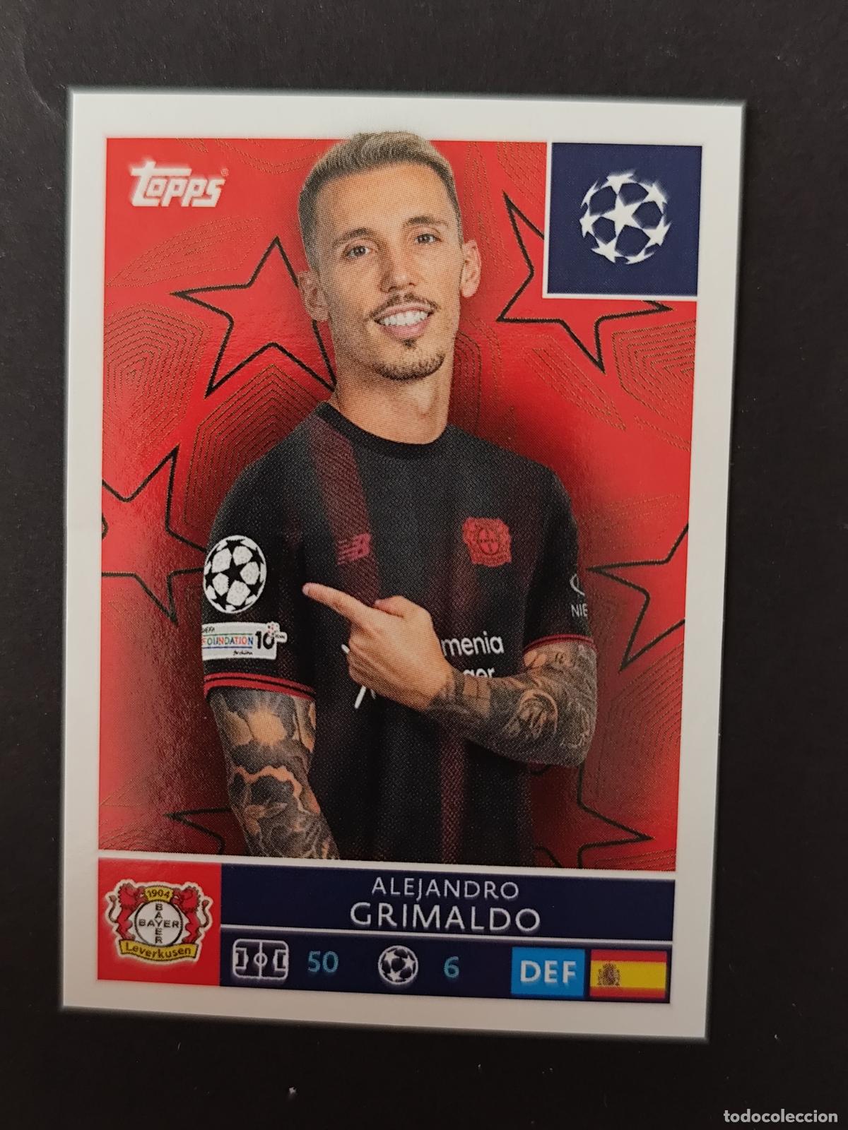 Cromos de F&uacute;tbol: 129 ALEJANDRO GRIMALDO BAYER 04 LEVERKUSEN STICKER CHAMPIONS LEAGUE 2025 2026 25 26 TOPPS