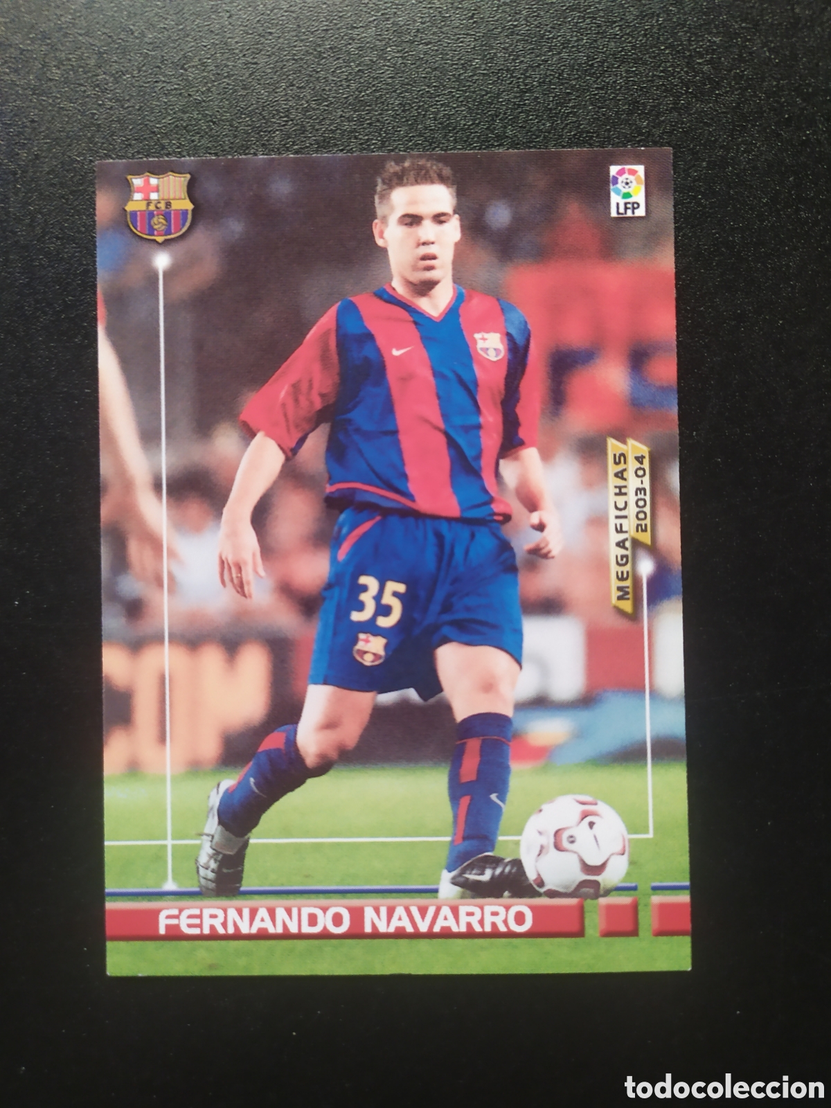Fu&szlig;ball-Sticker: Megafichas 2003 2004 03 04 panini Fernando Navarro n&deg; 62 Barcelona megacracks