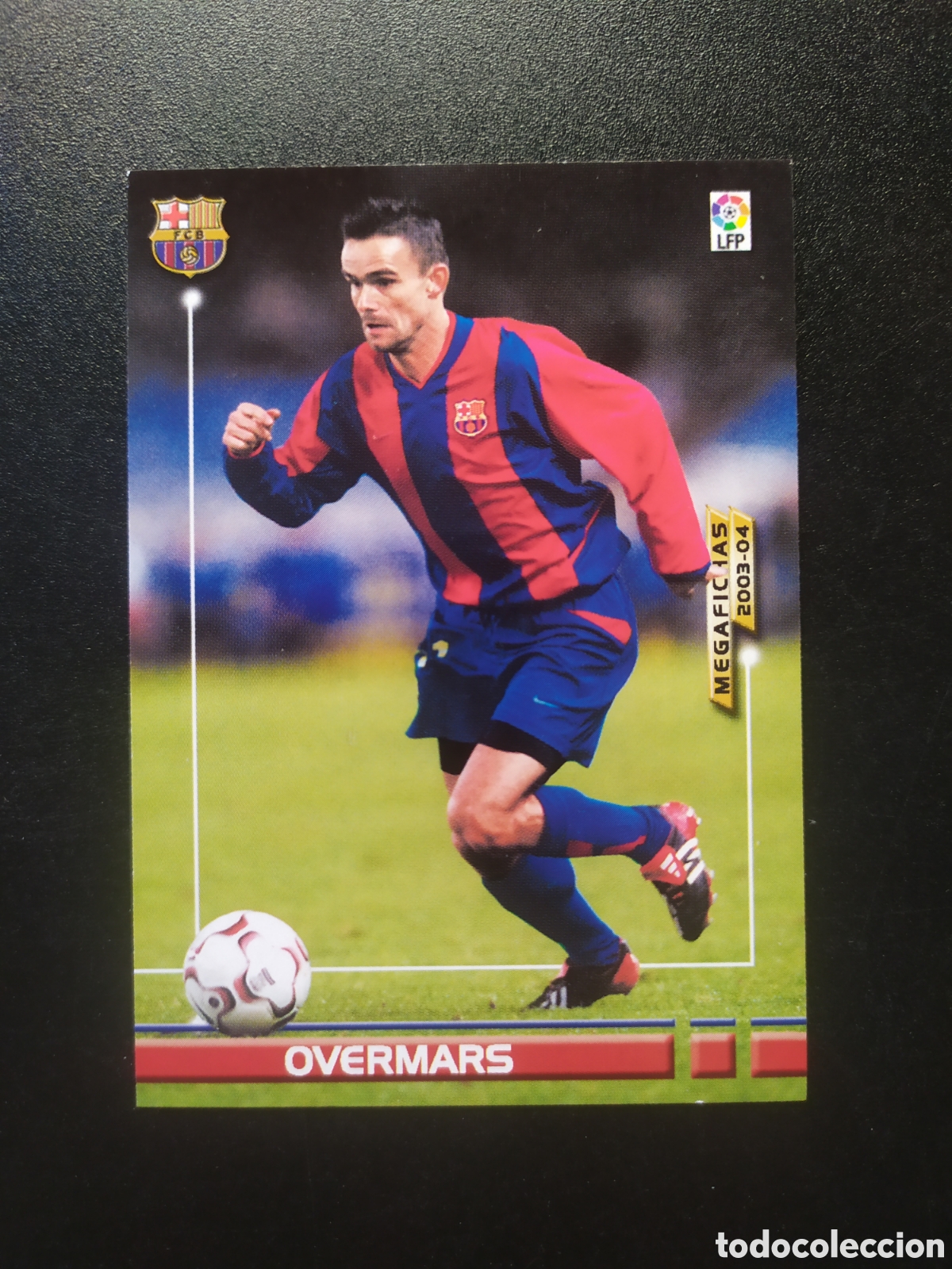 Fu&szlig;ball-Sticker: Megafichas 2003 2004 03 04 panini Overmars n&deg; 72 Barcelona megacracks