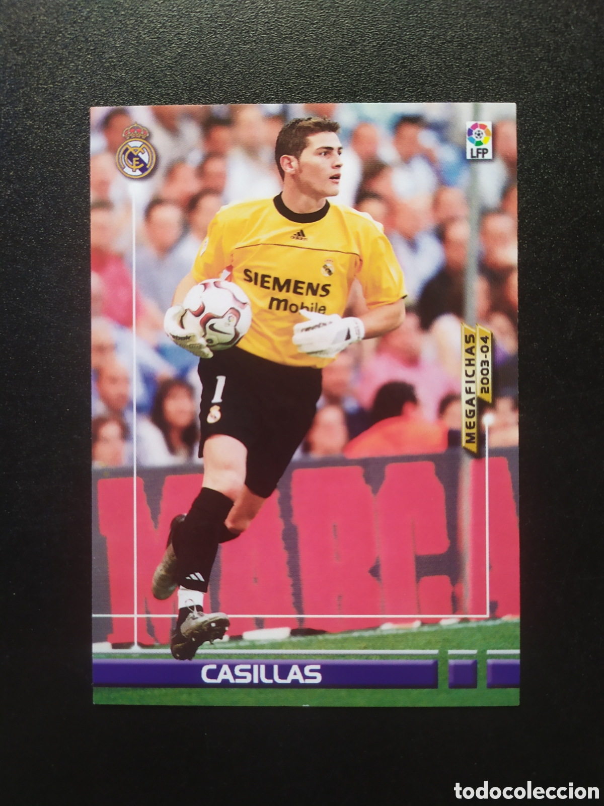 Figurine di Calcio: Megafichas 2003 2004 03 04 panini Casillas n&ordm; 146 Real Madrid megacracks