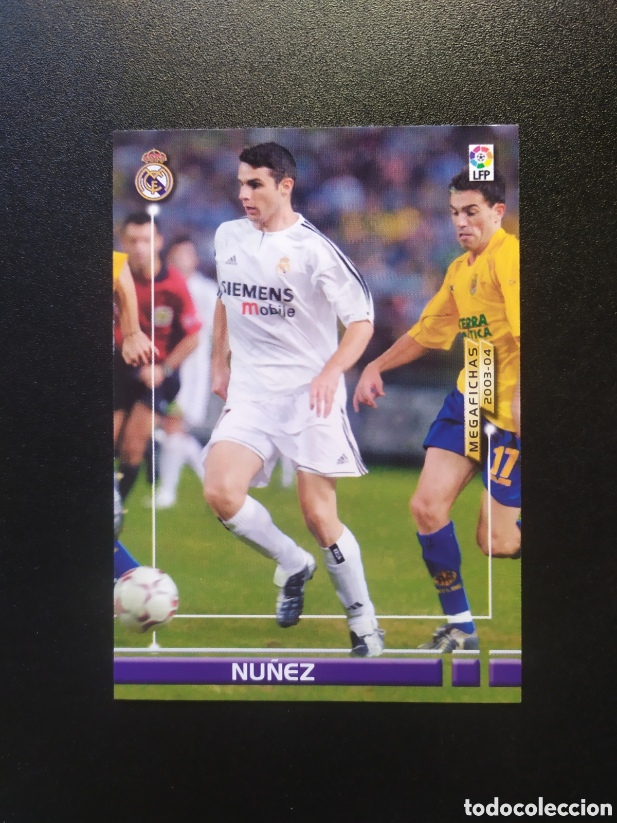 Cromos de F&uacute;tbol: Megafichas 2003 2004 03 04 panini N&uacute;&ntilde;ez fichaje n&ordm; 157 bis Real Madrid megacracks
