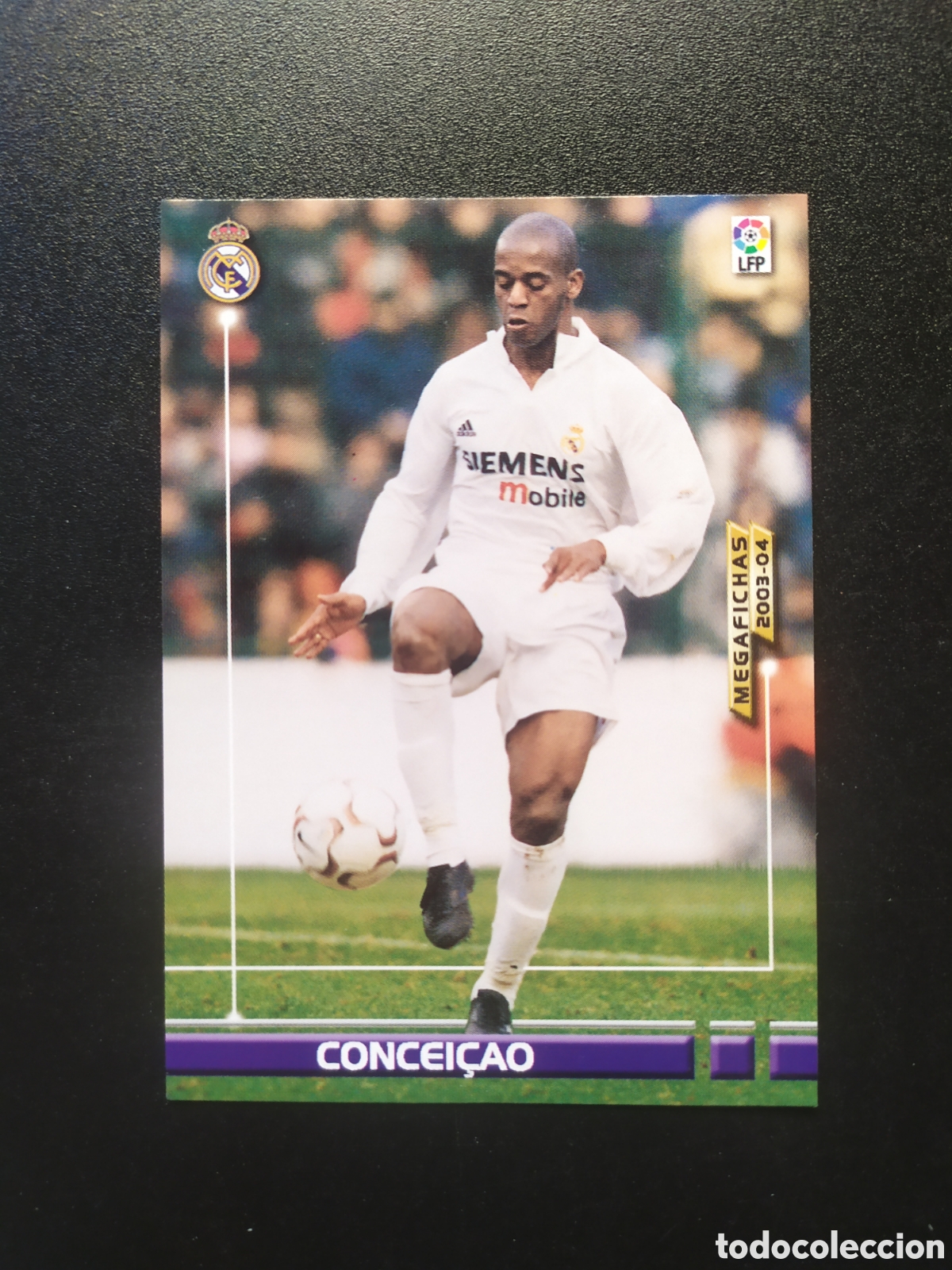 Cromos de F&uacute;tbol: Megafichas 2003 2004 03 04 panini Concei&ccedil;ao n&ordm; 154 Real Madrid megacracks