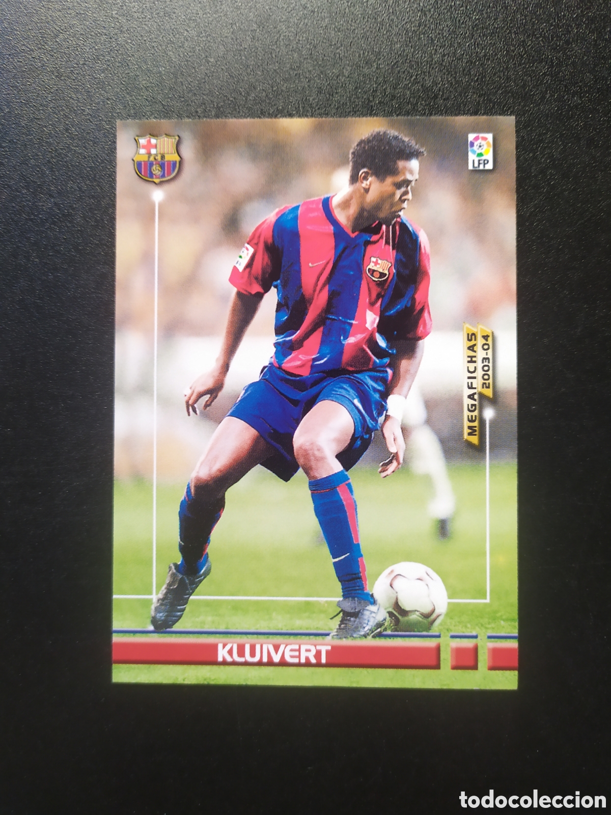 Fu&szlig;ball-Sticker: Megafichas 2003 2004 03 04 panini Kluivert n&deg; 71 Barcelona megacracks