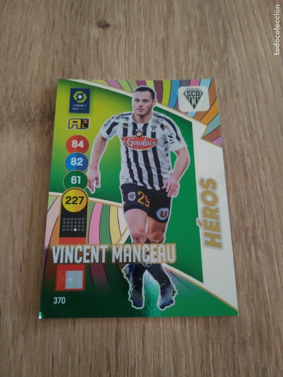 Fu&szlig;ball-Sticker: 370 VINCENT MANCEAU ANGERS CROMO FUTBOL PANINI LIGUE 1 FOOT 21-22 FRANCIA ADRENALYN 2021-2022