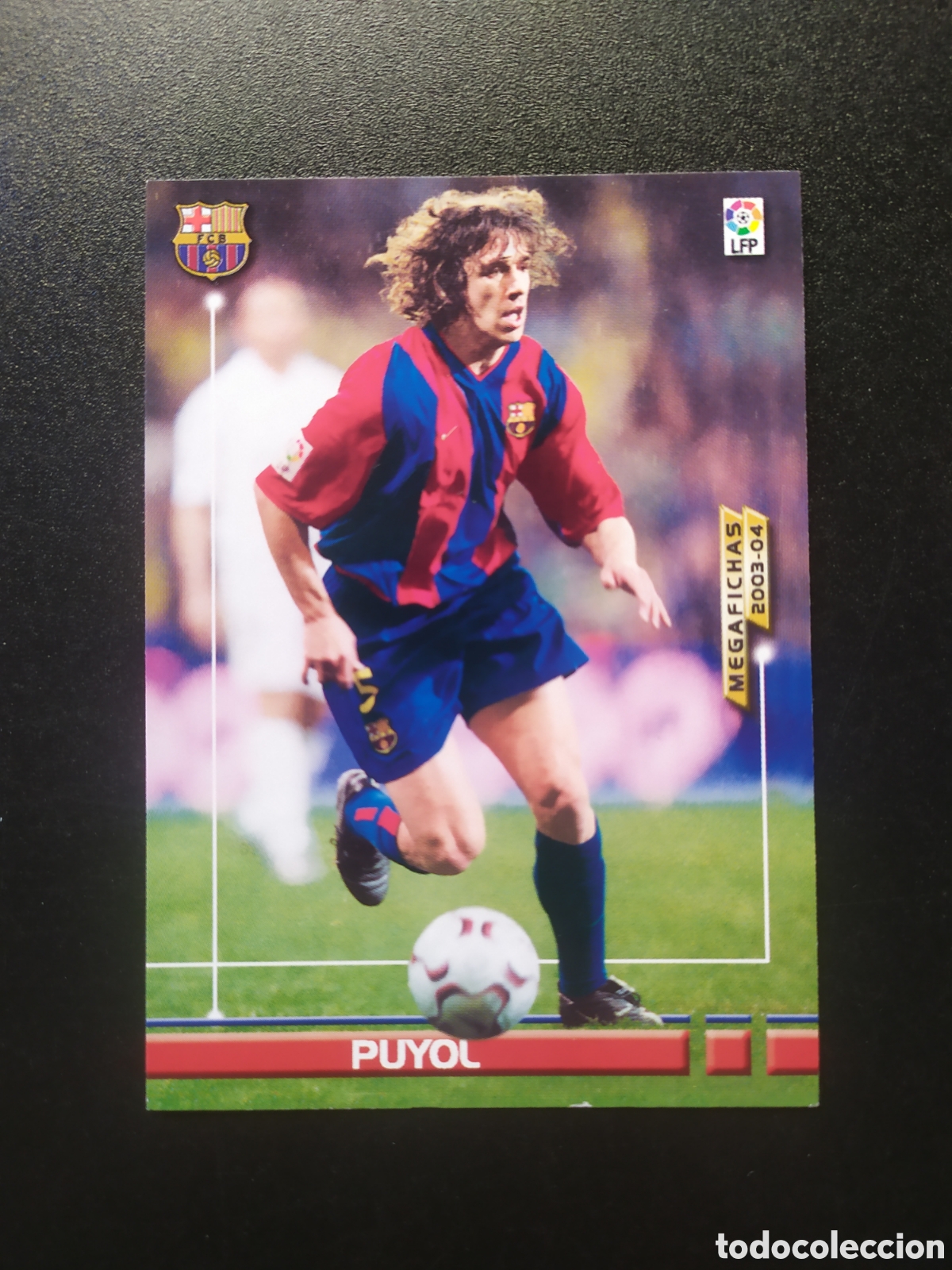 Cromos de F&uacute;tbol: Megafichas 2003 2004 03 04 panini Puyol n&ordm; 58 Barcelona megacracks