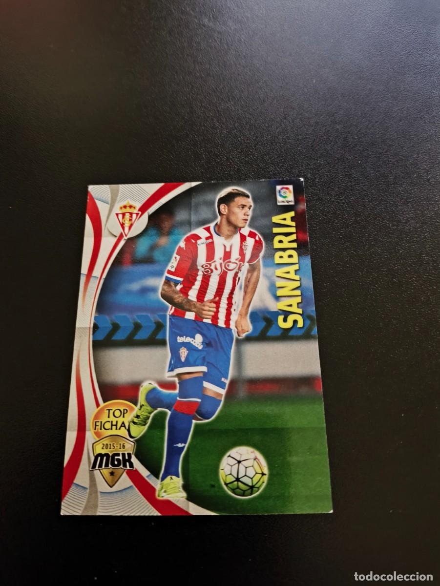 Cromos de F&uacute;tbol: 483 SANABRIA SPORTING DE GIJON FICHAJE MEGACRACKS PANINI ALBUM LIGA 2015 2016 15 16 NO ESTE