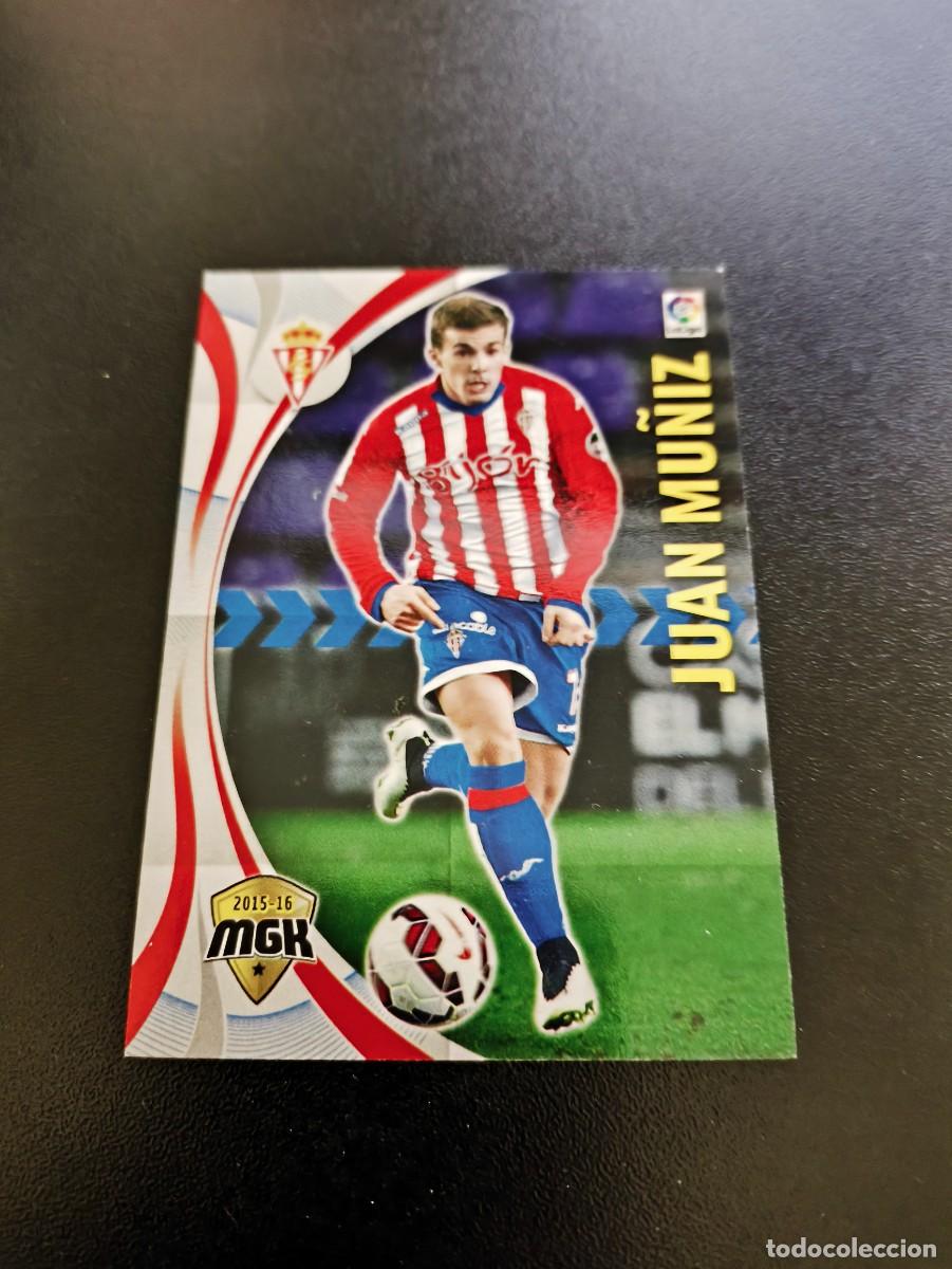 Cromos de F&uacute;tbol: 476 JUAN MU&Ntilde;IZ SPORTING DE GIJON MEGACRACKS PANINI ALBUM LIGA 2015 2016 15 16 NO ESTE