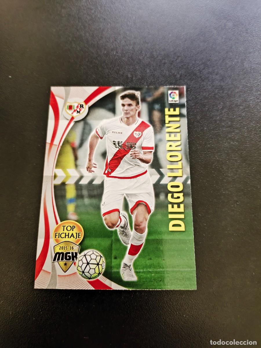 Figurine di Calcio: 401 DIEGO LLORENTE RAYO VALLECANO TOP FICHAJE MEGACRACKS PANINI ALBUM LIGA 2015 2016 15 16 NO ESTE