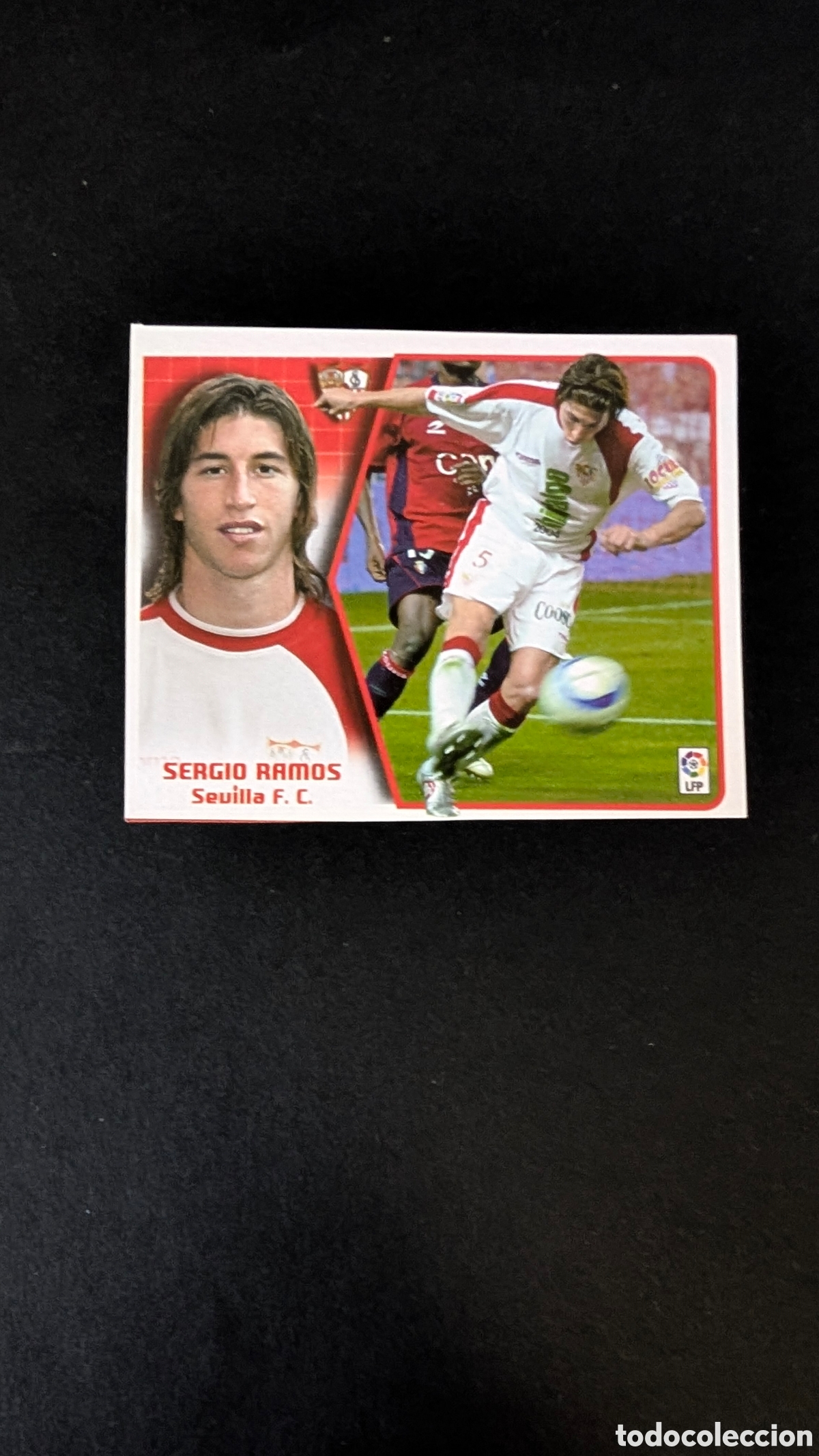 Cromos de F&uacute;tbol: SERGIO RAMOS SEVILLA BAJA LIGA ESTE 2005/06 05 06 RECORTADO