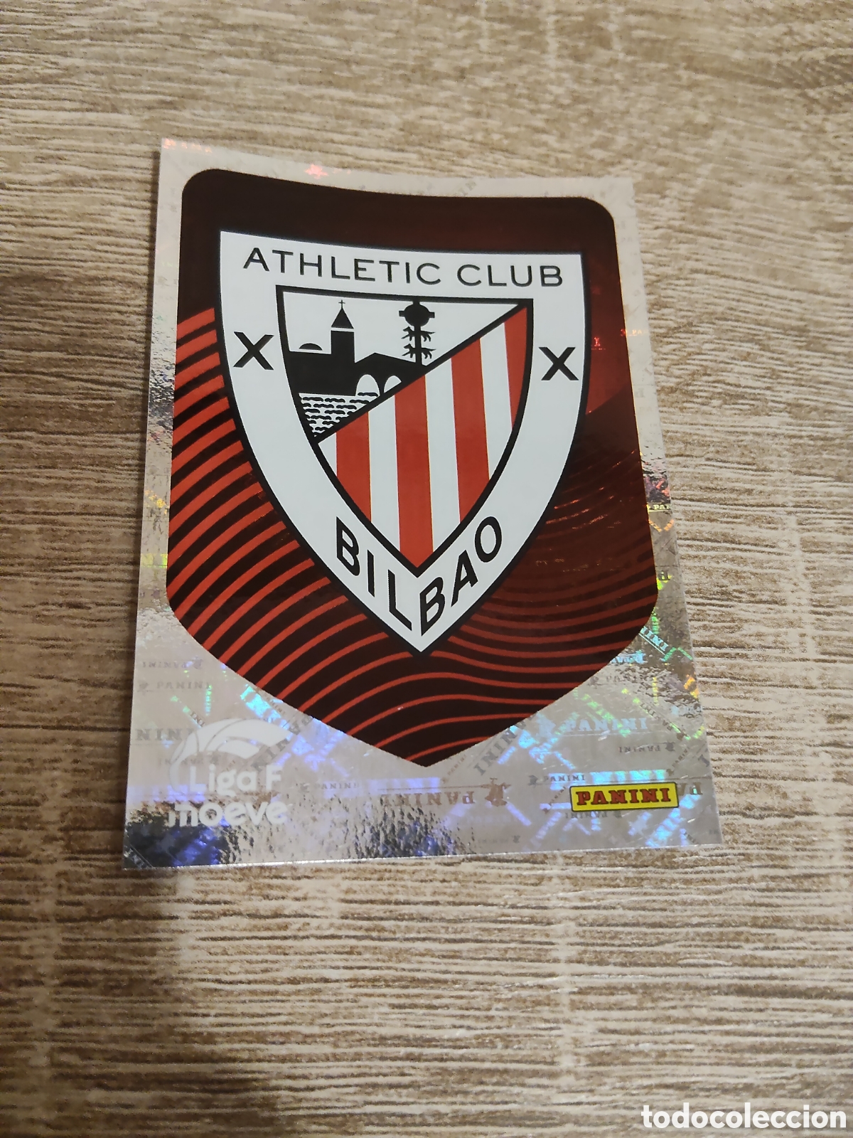 Cromos de F&uacute;tbol: Panini liga F Moeve 2025 2026 25 26 22 escudo Athletic de Bilbao