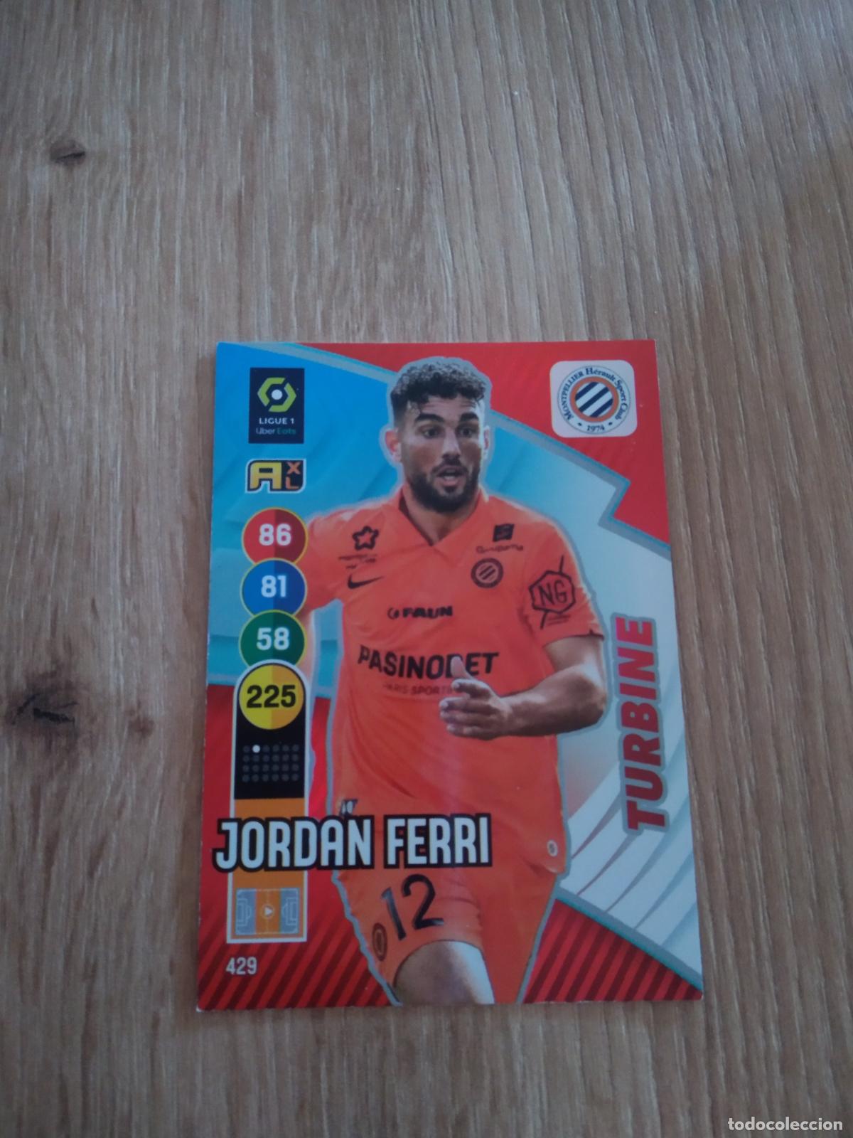 Fu&szlig;ball-Sticker: 429 JORDAN FERRI MONTPELLIER CROMO FUTBOL PANINI LIGUE 1 FOOT 21-22 FRANCIA ADRENALYN 2021-2022