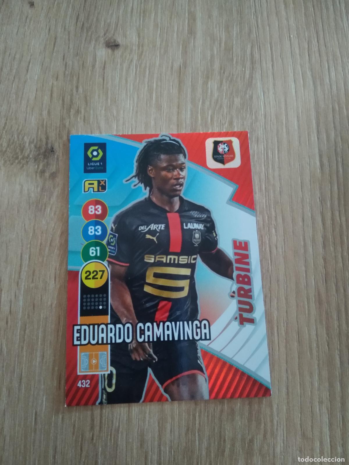 Cromos de F&uacute;tbol: 432 CAMAVINGA STADE RENNAIS CROMO FUTBOL PANINI LIGUE 1 FOOT 21-22 FRANCIA ADRENALYN 2021-2022