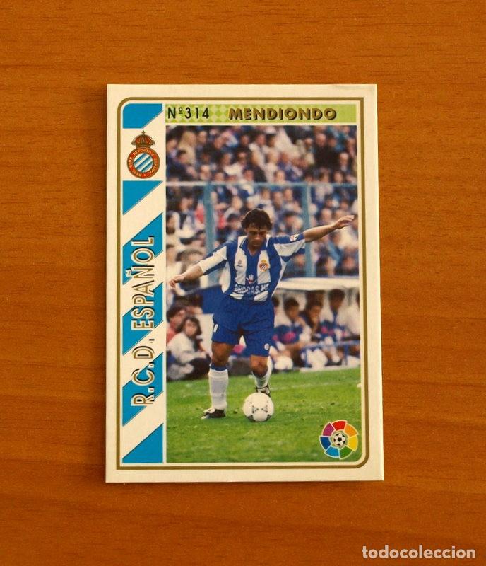 Fu&szlig;ball-Sticker: R.C.D. Espa&ntilde;ol-Espanyol - N&ordm; 314 Mendiondo -Mundicromo Las Fichas de la Liga 1994-1995-94-95