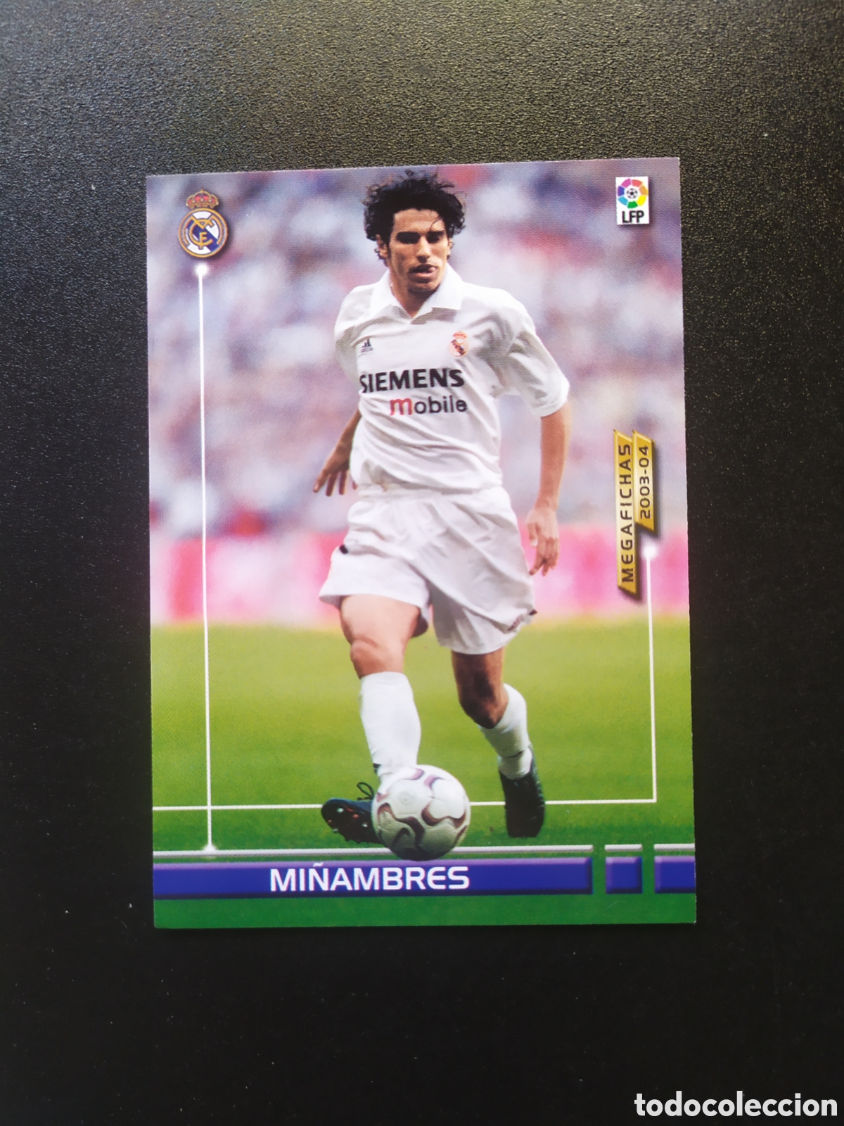 Cromos de f&uacute;tbol: Megafichas 2003 2004 03 04 panini Mi&ntilde;ambres n&deg; 150 Real Madrid megacracks