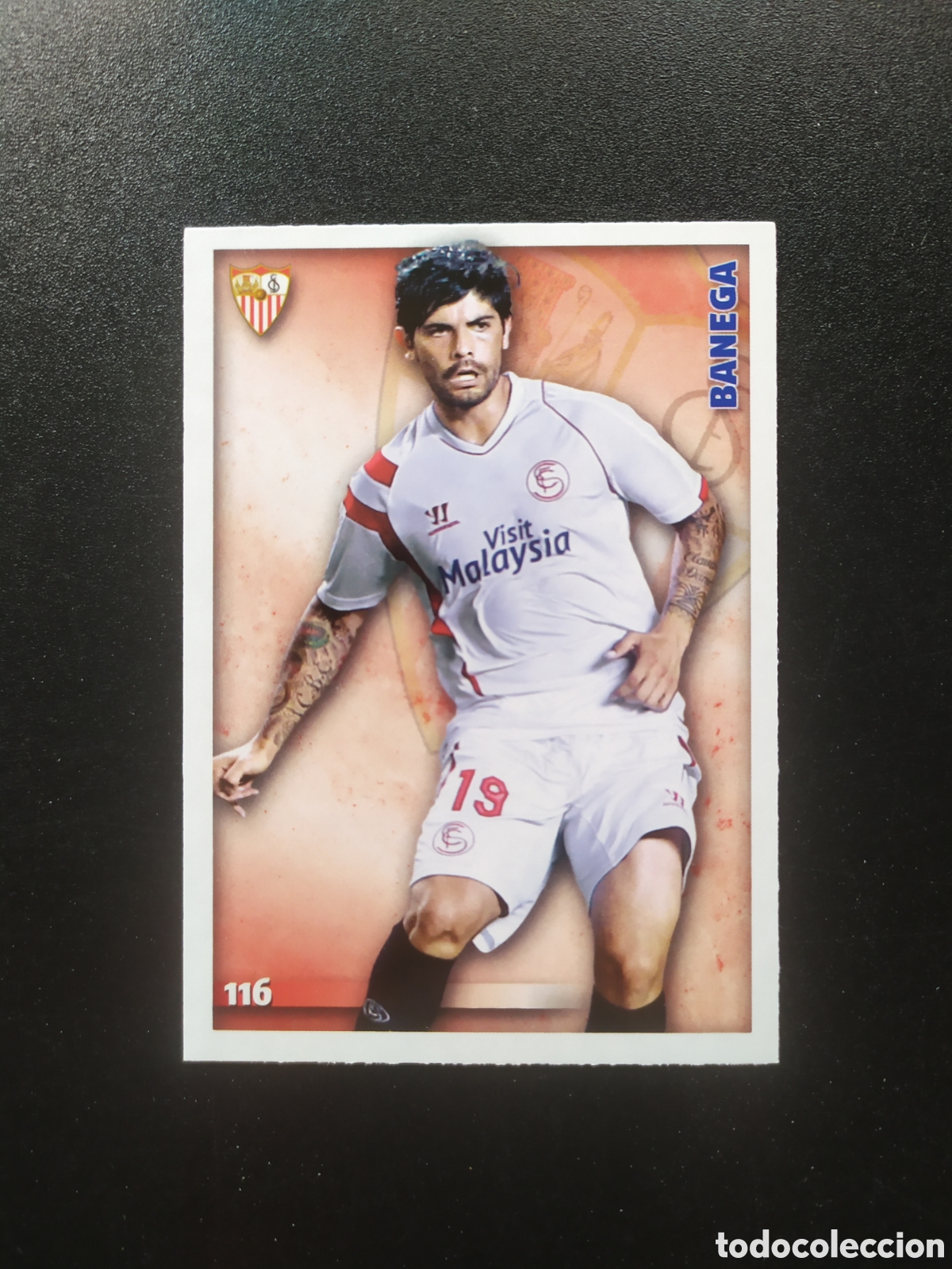 Fu&szlig;ball-Sticker: Mundicromo fichas Liga 2014 2015 14 15 Banega n&deg; 116 Sevilla
