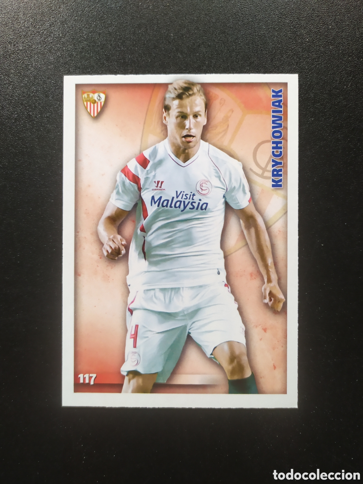Football Stickers: Mundicromo fichas Liga 2014 2015 14 15 Krychowiak n&deg; 117 Sevilla