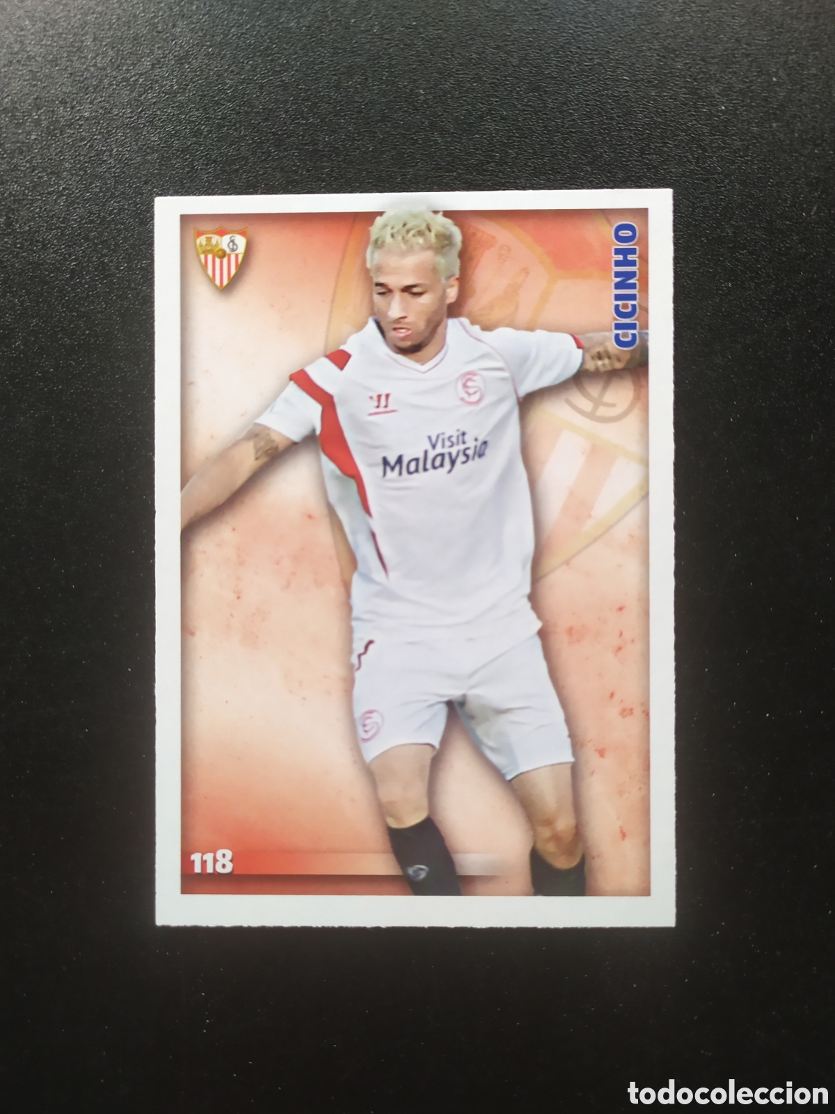 Cromos de Futebol: Mundicromo fichas Liga 2014 2015 14 15 Cicinho n&deg; 118 Sevilla