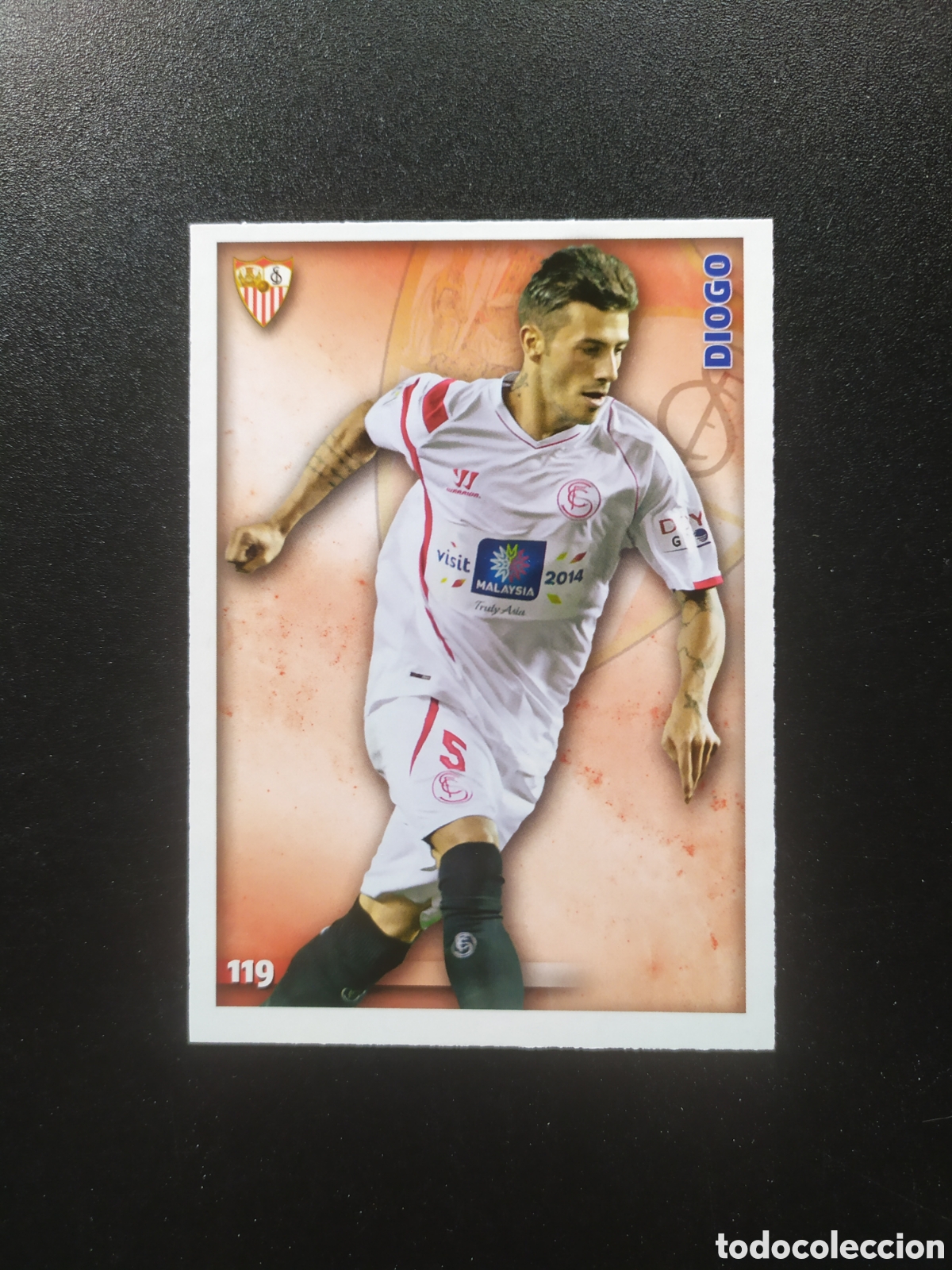 Cromos de f&uacute;tbol: Mundicromo fichas Liga 2014 2015 14 15 Diogo n&deg; 119 Sevilla