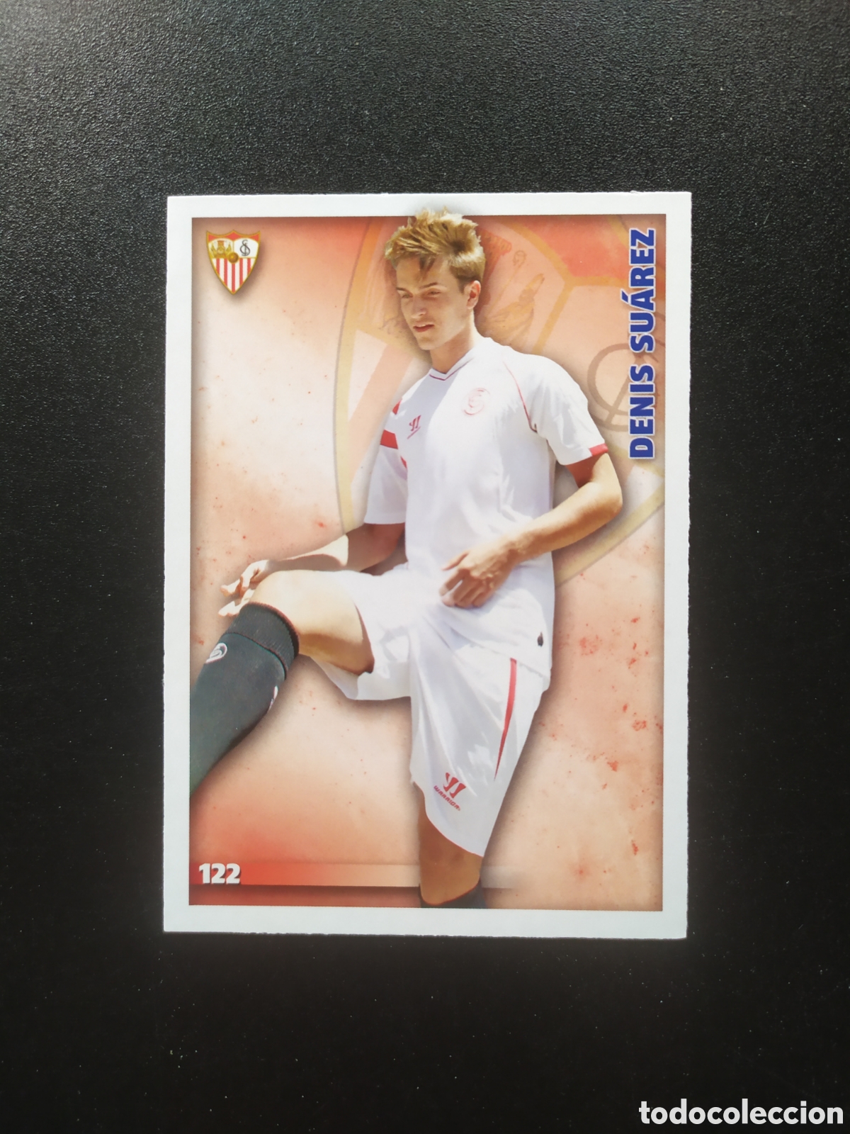 Figurine di Calcio: Mundicromo fichas Liga 2014 2015 14 15 Denis Su&aacute;rez n&deg; 122 Sevilla