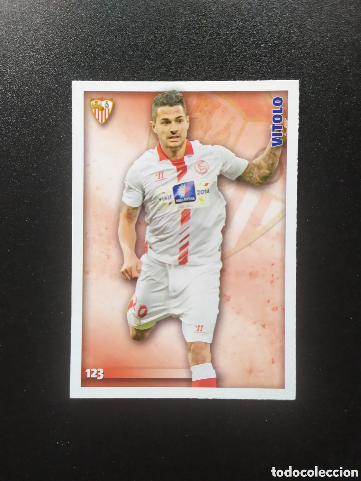 Football Stickers: Mundicromo fichas Liga 2014 2015 14 15 Vitolo n&deg; 123 Sevilla