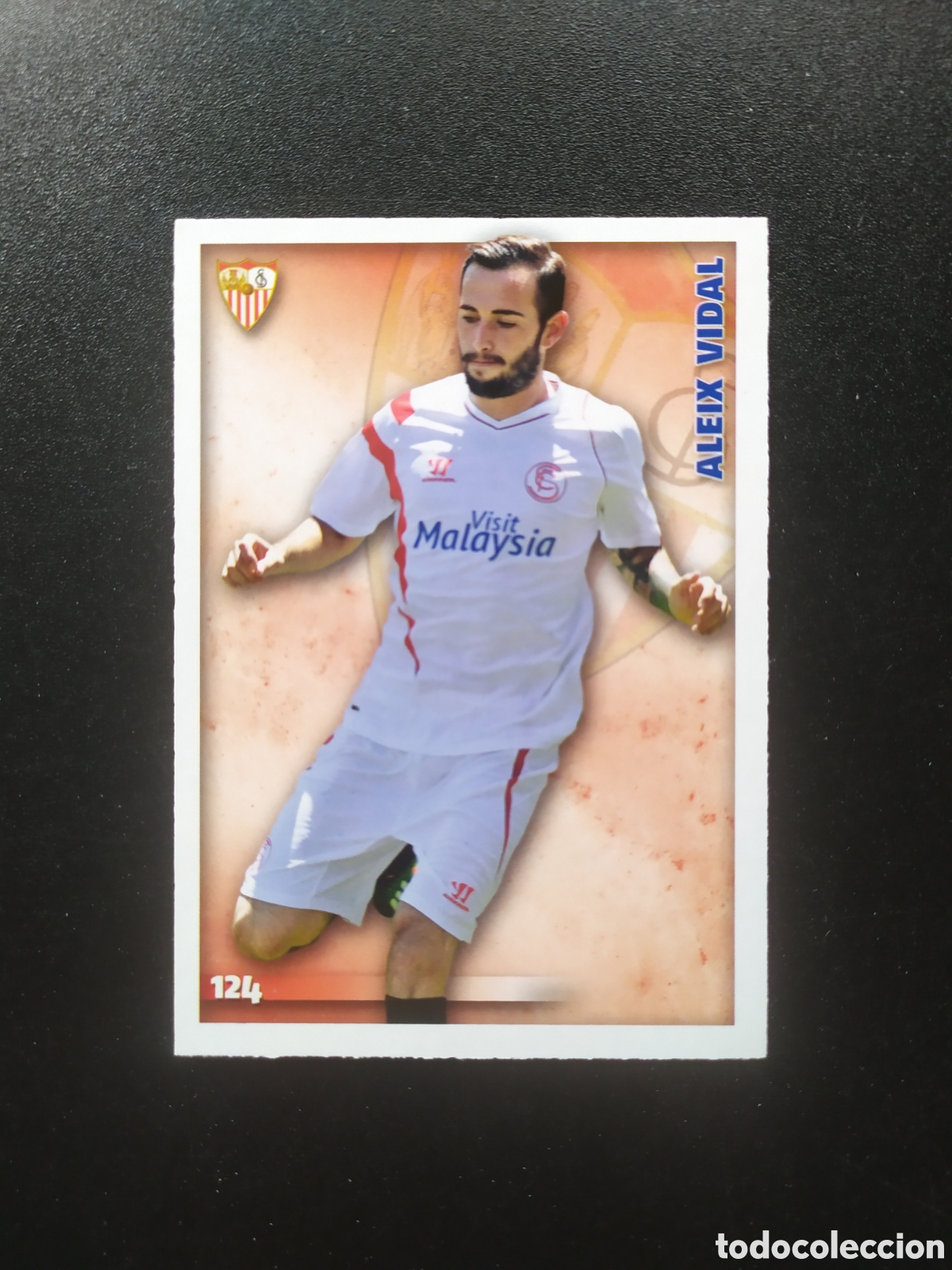 Cromos de Futebol: Mundicromo fichas Liga 2014 2015 14 15 Aleix Vidal n&deg; 124 Sevilla