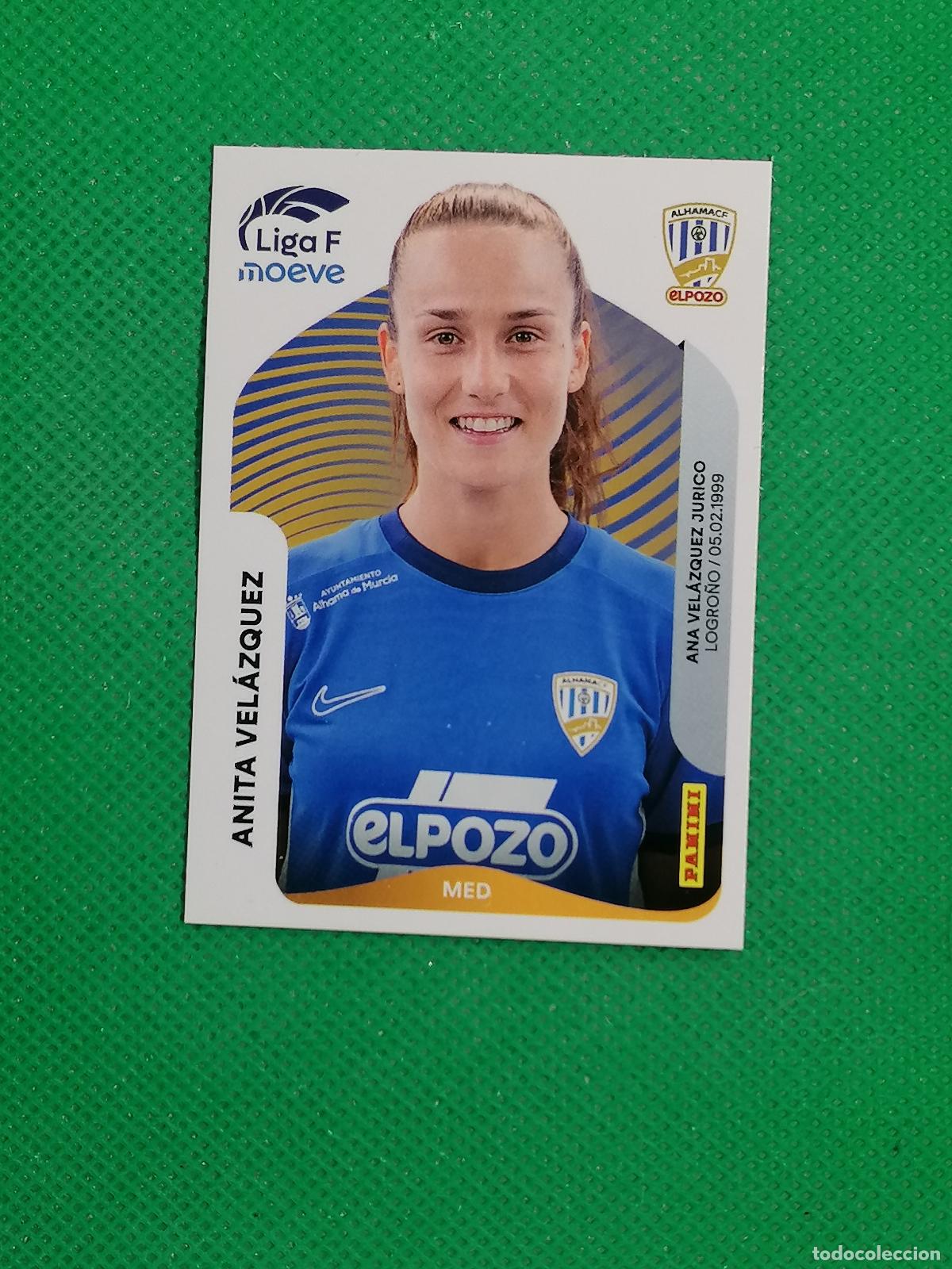 Cromos de F&uacute;tbol: 15 ANITA VELAZQUEZ ALHAMA CF EL POZO ⚽ PANINI LIGA FEMENINA F MOEVE 25 26 2025 2026 ⚽